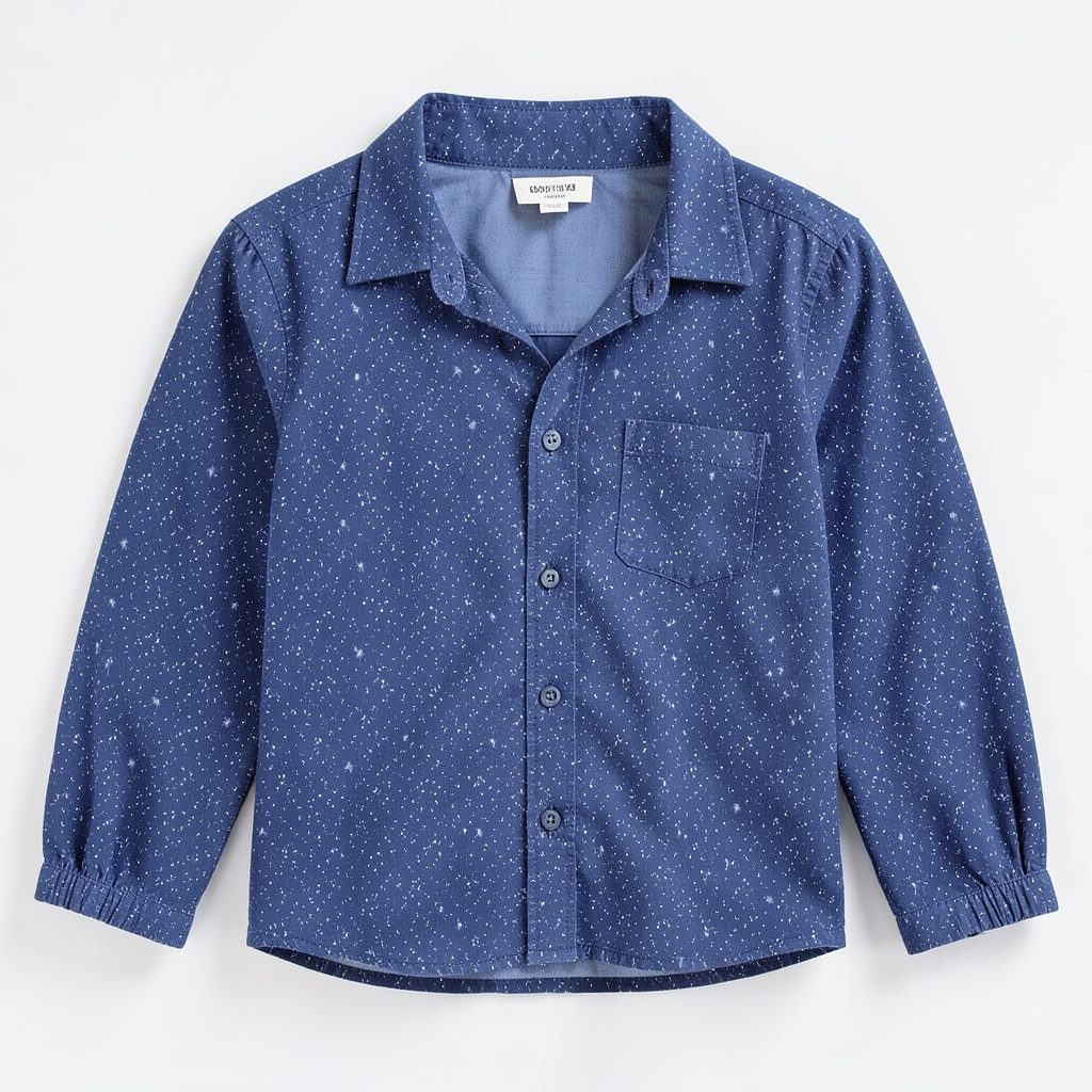 Pull doux à motif Stitch discret, coloris bleu marine, coupe confortable